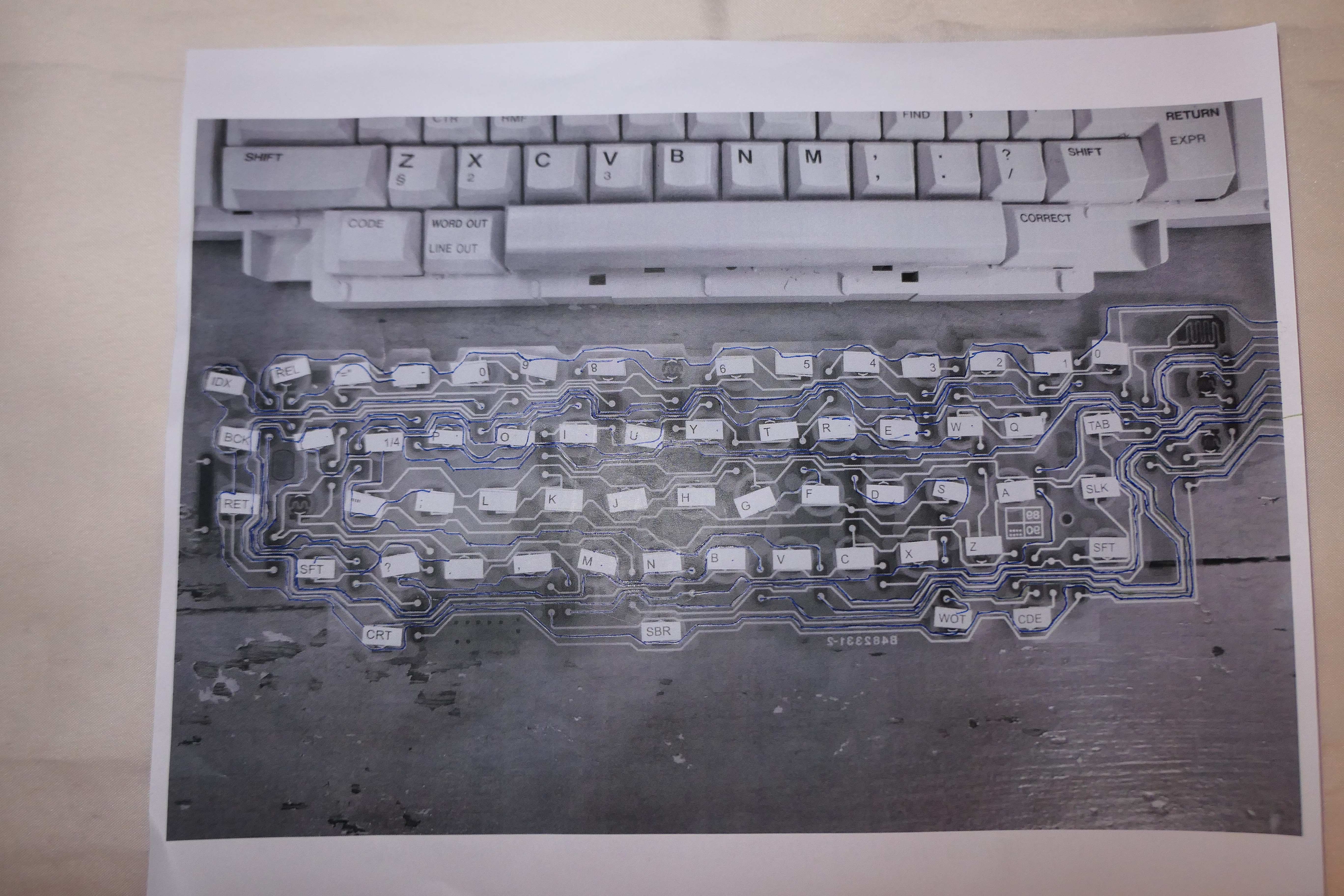 keyboard-printout